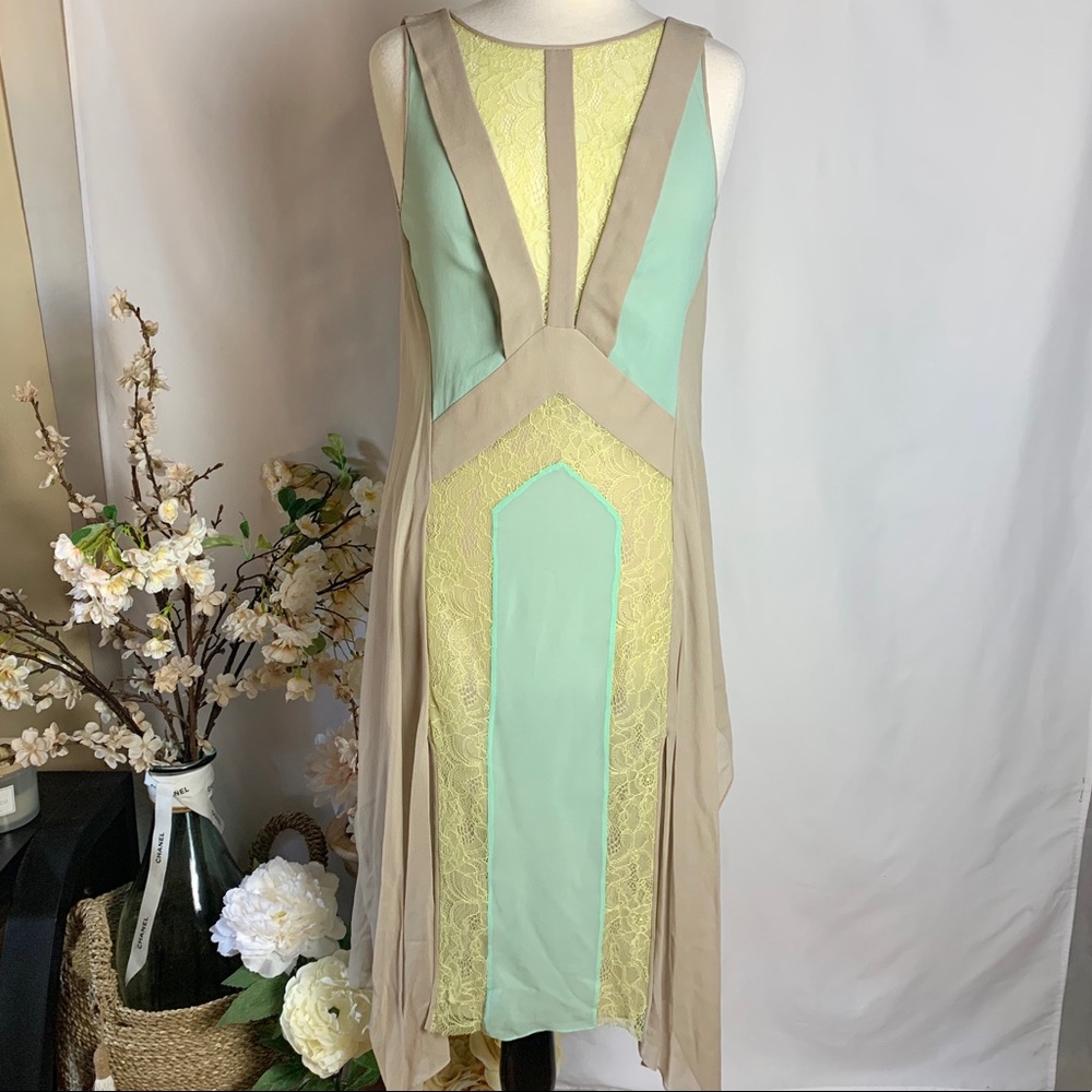 BCBGMaxAzria Runway occasion lace dress Small